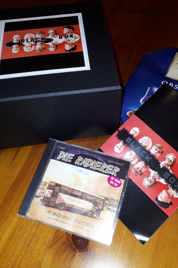 Die Radierer BlackBox CD+Booklet+Box+PralineSet